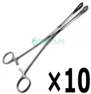 10× Clemetson Forceps 9.5" Surgical Stainless Steel Premium Instruments