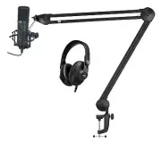 AKG K361 Closed Back Pro Studio Recording Podcasting Headphones+Mic+Stand