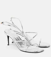 [Khaite] Khaite Loop 75 leather sandals AU 10 silver