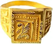 [Satfale Jewellers] Solid 22K/18K Fine Yellow Gold Certified Mens And Boys Statement Ring