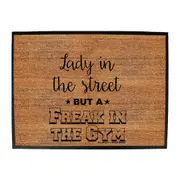 Gym Swps Lady In The Street - Funny Novelty Doormat Man Cave Floor mat