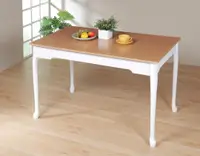 在飛比找樂天市場購物網優惠-120古典優質穩固餐桌(台製加大尺寸)工作桌 書桌 簡易組裝