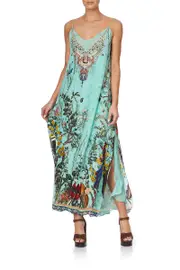 LONG DRESS WITH SHEER UNDERLAY MILLAS BACKYARD