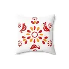 Pyrex Friendship Vintage Pyrex Red Pyrex Faux Suede Square Pillow Case