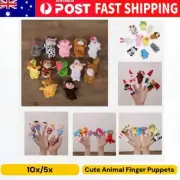 Animal Finger Puppets Set Cartoon Hand Educational Toy Zoo Doll Babies Storytime