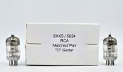 6AK5 / 5654 2 Matching RCA Tubes D Getter (New Old Stock) Test New 1YearWarranty