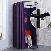 Dressing Room Movable Clothing Store Fitting Room Temporary Locker Room Metal Frame Dressing Room for Mall Activity Outdoor Changing Room Use Anywhere