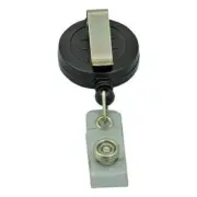 ID Card Holder Abs Plastic Reels with Retractable Cord and Metal Belt Clip