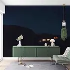 3D Mountain Recreational Vehicle Self-adhesive Removeable Wallpaper Wall Mural
