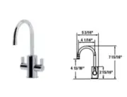 KWC LUNA E Double Lever Mixer Sink Faucet w/ Pull-Out Spray 25.441.130.127 New