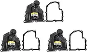 3X 7-Speed DQ200 0AM VOL Transmission Solenoid Valves Body Cover/Oil Pan + Gasket Compatible For Skoda 0AM325219C