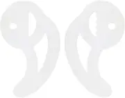 SEWACC 1 Pair Replacement Silicone Fin Ear Mold Earbud Tips for Acoustic Tube Earpiece Comfortable Fit Secure Design for Active Use Durable Stretchable for Communication