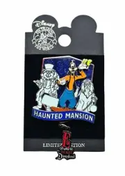 Disney Pin Haunted Mansion Hitchhiking Goofy Ghost E Ticket Pin - Passholder Pin