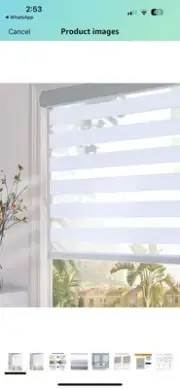 Persilux Custom Size Blackout Roller Window Shades Zebra Blinds *