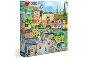 eeBoo: Copenhagen - Square Puzzle (1000pc Jigsaw)