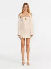 BNWT ALICE MCCALL CHAI LATTE NIGHT SKY MINI DRESS - SIZE 12 AU/8 US (RRP $450)