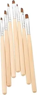 Ipetboom 7-piece Nail Art Pen Set Soft Bristle Brush Nail Accessories Portable for Travel