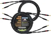 1.5 Meter - Canare 4S11 – Audiophile Grade - HiFi Star-Quad Speaker Cable Pair with Eminence Gold Banana Connectors