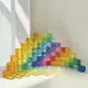 積木疊疊樂 亞克力透光ins水晶寶石方塊 彩虹感官玩具 搭建益智拼搭積木
