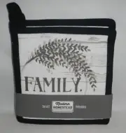 ThirstyStone Modern Homestead Set of 2 Potholders Hot Pads FAMILY & HOME
