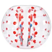 Inflatable Bumper Ball 1-Pack, 5FT/1.5M Body Sumo Zorb Balls for Teen & Adult, 0.8mm Thick PVC Human Hamster Bubble Balls for Outdoor Team Gaming Play, Bumper Bopper Toys for Garden, Yard,