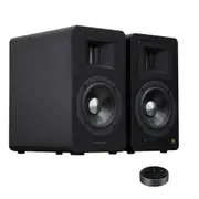 Airpulse A100 Active Wireless Speakers with WiiM Mini (Matte Black)