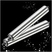 Conveyor Rollers 2 Sets Unpowered Conveyor Roller-Galvanized Steel Replacement, Dia 1" 1.3" 1.5" 2" 2.4" Tiny Conveyor Belt Roller, Spring Press-in Installation(2pcs D 2.4in/60mm,L 350mm/13.8in)