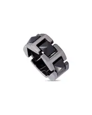 Versace 18K & Ceramic Ring