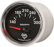 [AUTO METER] 3848 GS 2-1/16" 140-300 F Short Sweep Electric Oil Temperature
