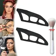 Generic Eyetour Eyeshadow Tool, Black, Wand, Nylon, Plastic, Eyeshadow Applicator, 2 PCS