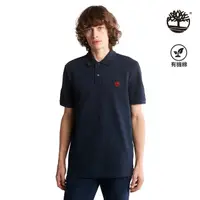 在飛比找momo購物網優惠-【Timberland】男款深寶石藍休閒短袖Polo衫(A6