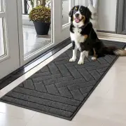 Dog Mat for Muddy Paws,Absorbs Moisture Dirt Non-Slip Washable Mud Mat for Dogs,