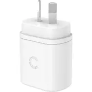 Cygnett PowerPlus 25W USB-C PD Wall Charger (White)