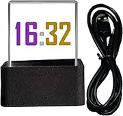 Hologram Clock, WiFi Desk Clock, Digital Clock, Hologram Photo Display, Transparent Digital Clock, Animated Desk Clock, Real-Time Weather Clock, Photo Desk Decor, Photo Album Clock, Small Wea