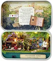 Cuteefun DIY Miniature House Kit in Box for Building, Handmade Mini Theatre Craft Set, Creative Craft Gifts for Women (Country Life)