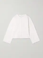 [FFORME] FFORME - Fish Cotton-poplin Shirt - White - small small White