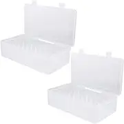 SHINEOFI 2pcs Embroidery Box Storage Tools Sewing Thread Boxes Sewing Tools Threads Storage Case Storage Supplies Storage Boxes Thread Spools Cases Storage Containers Thread Spools Boxes