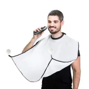2xLOTUS Men Facial Hair Trimmings Catcher Beard Whiskers Bib Shaving Apron Cape