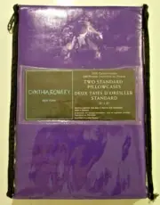 CYNTHIA ROWLEY NEW YORK Home 2 STANDARD Pillow CASES 300 Thread 20" x 30" COTTON
