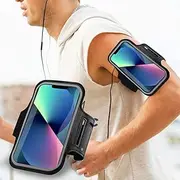 Sports Armband Phone Holder Arm Band Jogging Exercise Gym Running Compatible with iPhone 15/14/13/12/11 Pro Max, Samsung Galaxy S23/S22/S21 Ultra 5G
