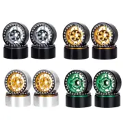 4Pack Alloy 1.9" Wheel Rims Beadlock For Axial SCX10 90046 TRX4 D90 1/10 RC Car