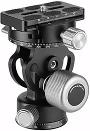 Leofoto - Monopod Head - Mounted on Tripod Plates with Diameter of 48mm and 3/8-inch Threaded Connection - Carrying Weight: 12 kg - VH-20