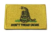 Don't Tread on me Flag Patch Embroidered Iron-on Badge DIY Applique