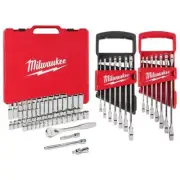 Milwaukee Ratchet + Socket Mechanics Tool Set w/ Combination Wrenches (70-Pcs)