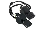 2pc Fox 40 Summit Classic CMG Outdoor Sports Whistle w Breakaway Lanyard Black