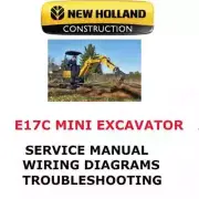 NEW HOLLAND E17C MINI EXCAVATOR MANUAL REPAIR SHOP SERVICE PDF