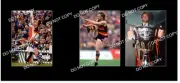 3 LARGE 8x6 INCH ACTION PHOTOS OF ADELAIDE CROWS FC CHAMPION TONY MODRA