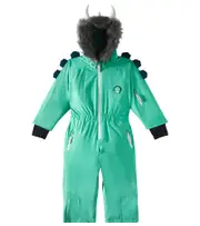[Roarsome] Roarsome Spike The Dinosaur faux fur-trimmed snowsuit Y 5/6 green