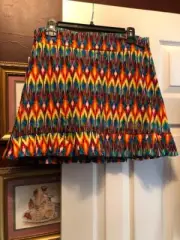 NWT Ladies TZU TZU SPORT Aztec Samba Golf Tennis Knit Skort size L