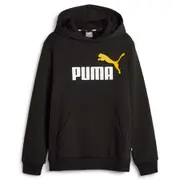 PUMA Kids Essentials Plus 2 Colour Big Logo Fleece Pullover Hoodie